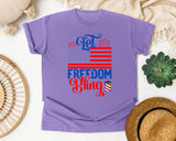 Let Freedom Bling Red graphic tee in Violet