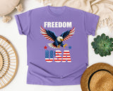 Freedom USA White graphic tee in Violet