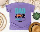 Dad Joke Loading Teal 3 graphic tee in Violet