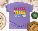 Little Miss Pre-K graphic tee in Violet