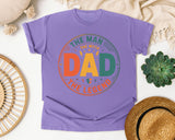 The Man The Myth The Legend Dad graphic tee in Violet