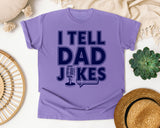 I Tell Dad Jokes graphic tee in Violet