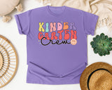 Kindergarten Crew graphic tee in Violet