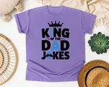 King Of The Dad Jokes graphic tee in Violet