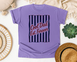 Cool Dad Est Forever Black graphic tee in Violet
