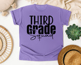 Third Grade Squad Bold graphic tee in Violet