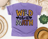 Wild About Math graphic tee in Violet