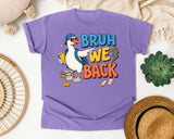 Bruh We Back Goose Sunglasses graphic tee in Violet