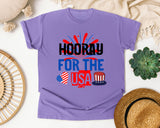 Hooray For The USA graphic tee in Violet