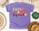 Fourth Grade Squad graphic tee in Violet