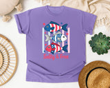 Salty And Free graphic tee in Violet