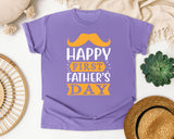 Happy First Father's Day White graphic tee in Violet