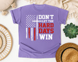 Don't Let The Hard Days Win graphic tee in Violet