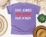 Dad Jokes You Mean Rad Jokes White 3 graphic tee in Violet