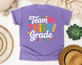 Team Third Grade graphic tee in Violet