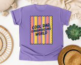 Cool Dad Embarrassing World graphic tee in Violet