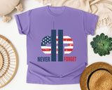 Never Forget White 2 graphic tee in Violet
