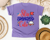 Star Spangled Cutie Red graphic tee in Violet