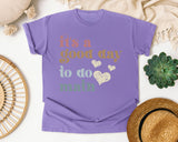 Its A Good Day To Do Math graphic tee in Violet