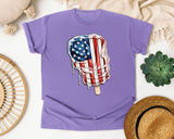 Dripping Flag Popsicle graphic tee in Violet