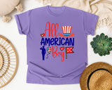 All American Boy graphic tee in Violet