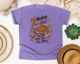 Medium Rare Dad Always Well Done Brown graphic tee in Violet