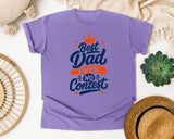 Best Dad Ever No Contest Navy graphic tee in Violet