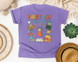 First Day Best Day graphic tee in Violet