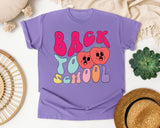 Back To School Hearts graphic tee in Violet