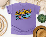 Educational Rockstar Black graphic tee in Violet