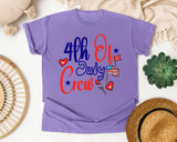 4th Of July Crew graphic tee in Violet