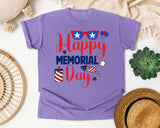 Happy Memorial Day Red graphic tee in Violet
