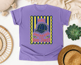 Hat Sneakers And Dad Jokes graphic tee in Violet
