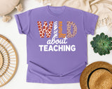 Wild About Teaching graphic tee in Violet