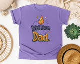 Well Done Dad Brown graphic tee in Violet