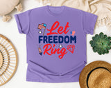 Let Freedom Ring graphic tee in Violet