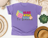 Game Over Back To School graphic tee in Violet
