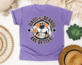 Dads With Beards Are Better Black graphic tee in Violet