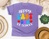 Happy Last Day Of School graphic tee in Violet