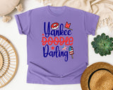 Yankee Doodle Darling graphic tee in Violet