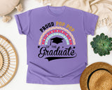 Proud Pop Pop Of The Graduate graphic tee in Violet
