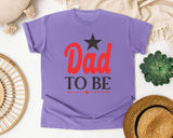 Dad To Be White graphic tee in Violet