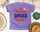 Merica Spiced Rum graphic tee in Violet