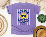 Summer Cool Dad Society Yellow graphic tee in Violet