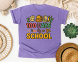 100 Days Abc Of School graphic tee in Violet