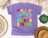 Game Over Back To School Retro Controller graphic tee in Violet