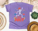 4th July Orange graphic tee in Violet