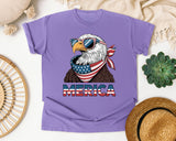 Merica Grey 2 graphic tee in Violet
