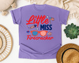Little Miss Firecracker Red 2 graphic tee in Violet