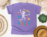 4th July Teal graphic tee in Violet